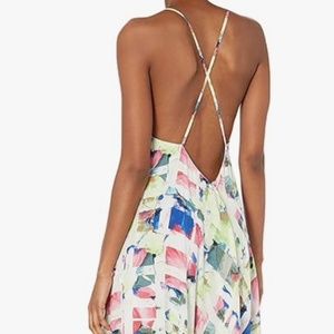 Joie Cinthia Print Silk Halter Dress